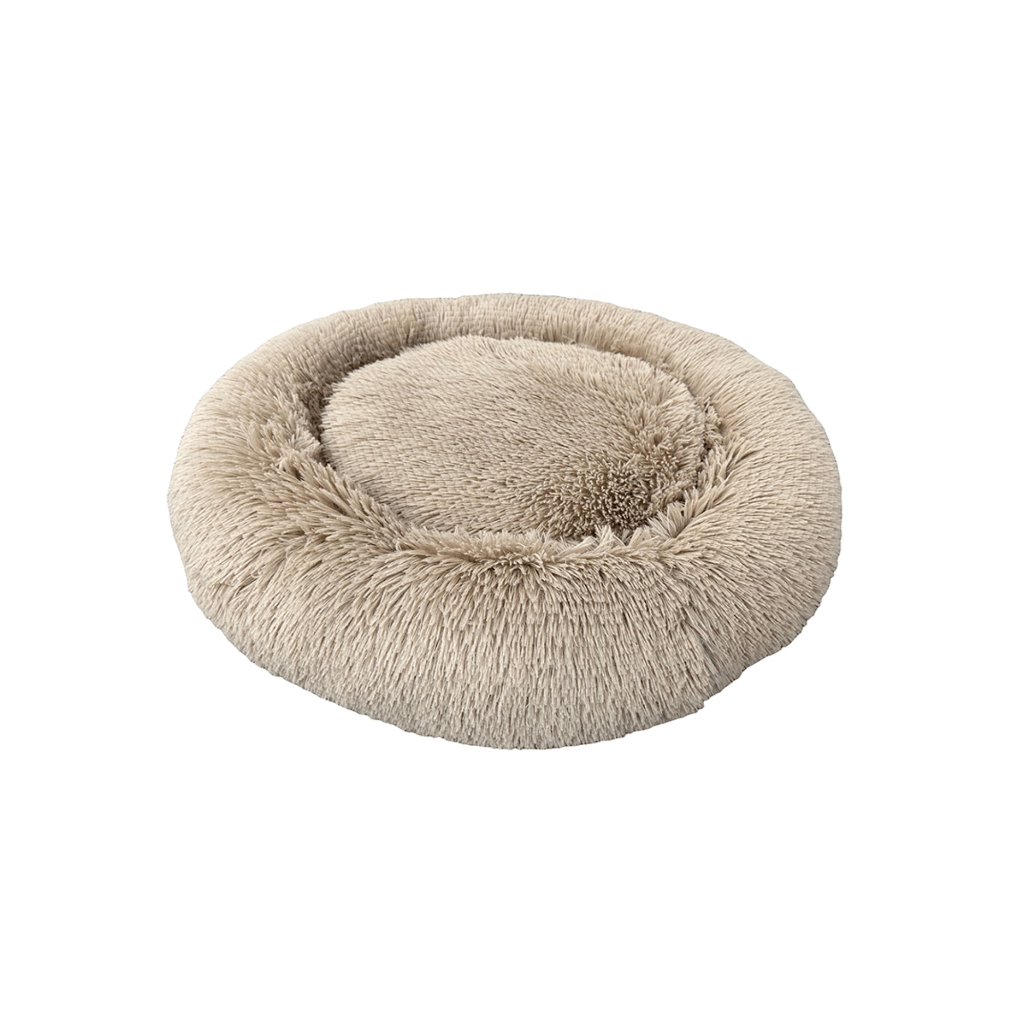Ethical Pet Sleep Zone Luxe Round Faux Fur 22? Taupe