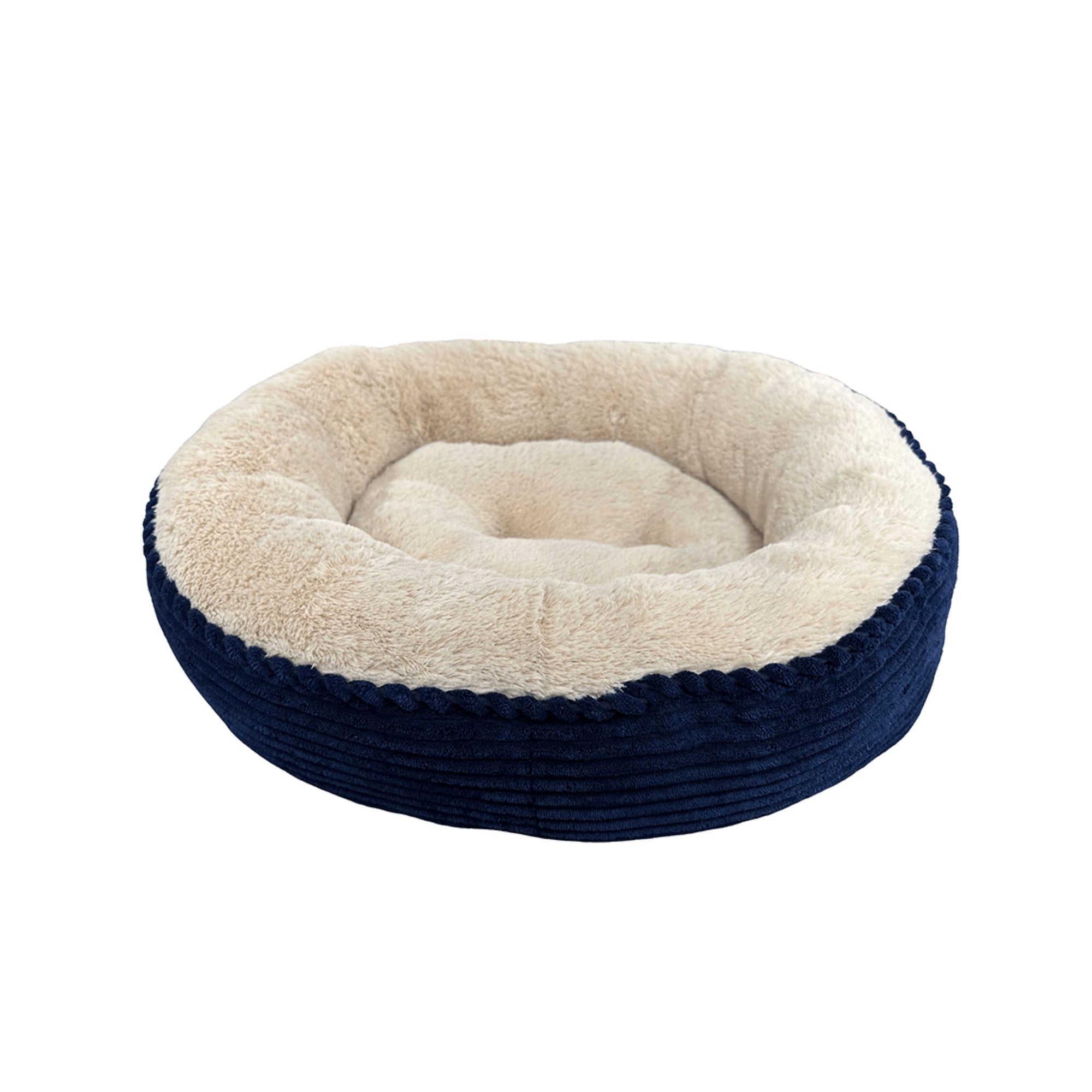 Ethical Pet Sleep Zone Luxe Round Rib Corduroy 23? Navy