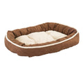 Ethical Pet Sleep Zone Shearling Oval Cuddler 35? Chocolate