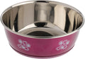OurPets Fashion Dog Bowl Assorted Magenta 1ea/LG