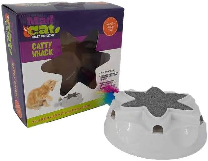 Cosmic Cat Mad Cat Catty Whack Electronic Cat Toy 1ea/3 in