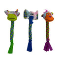 Multipet Pet Envy Braided Rope Animals Assorted 1ea/15 in