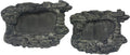Komodo Habitat Rock Bowl Black; Tan Medium