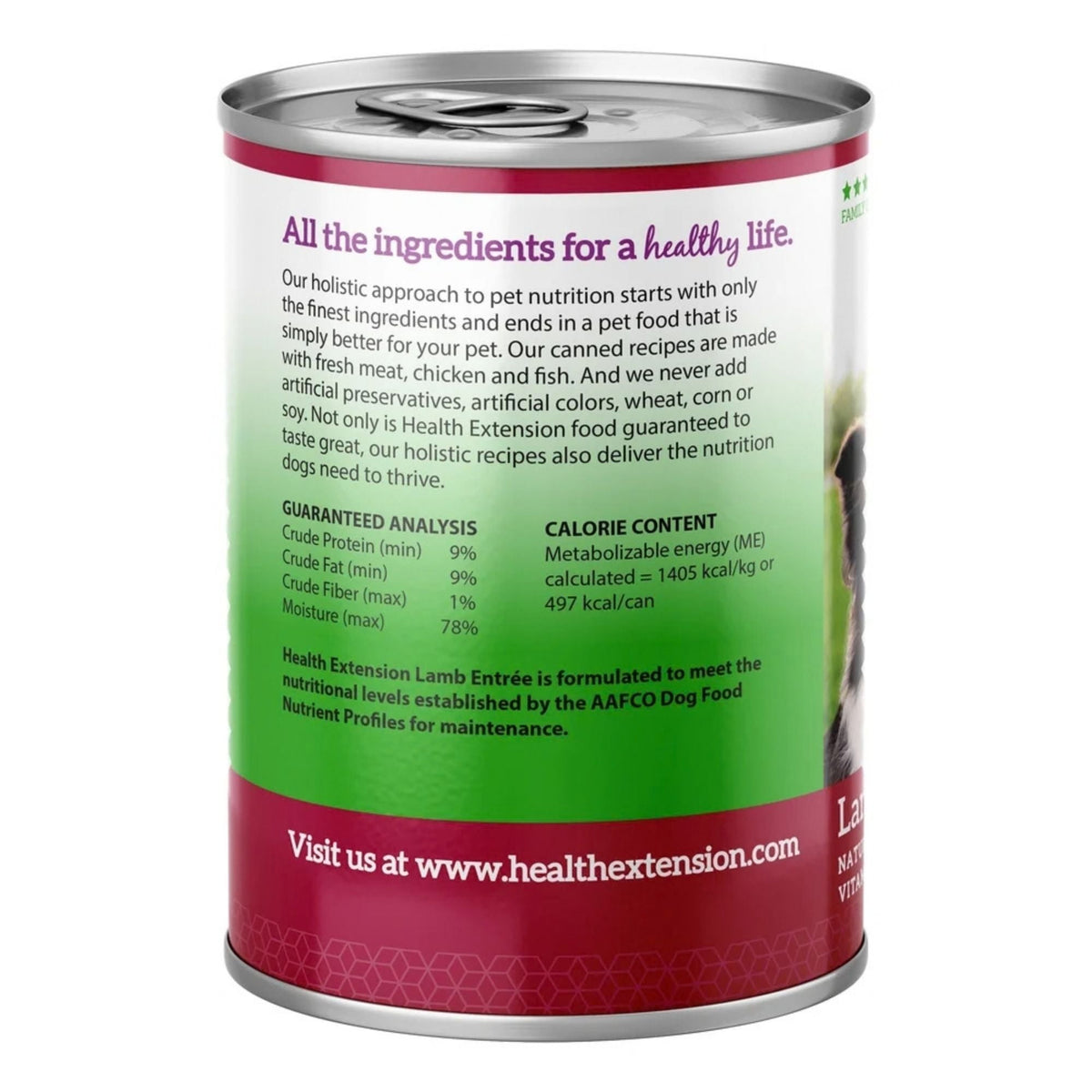 Health Extension Lamb Dog Canned 12.5oz. (Case of 12)