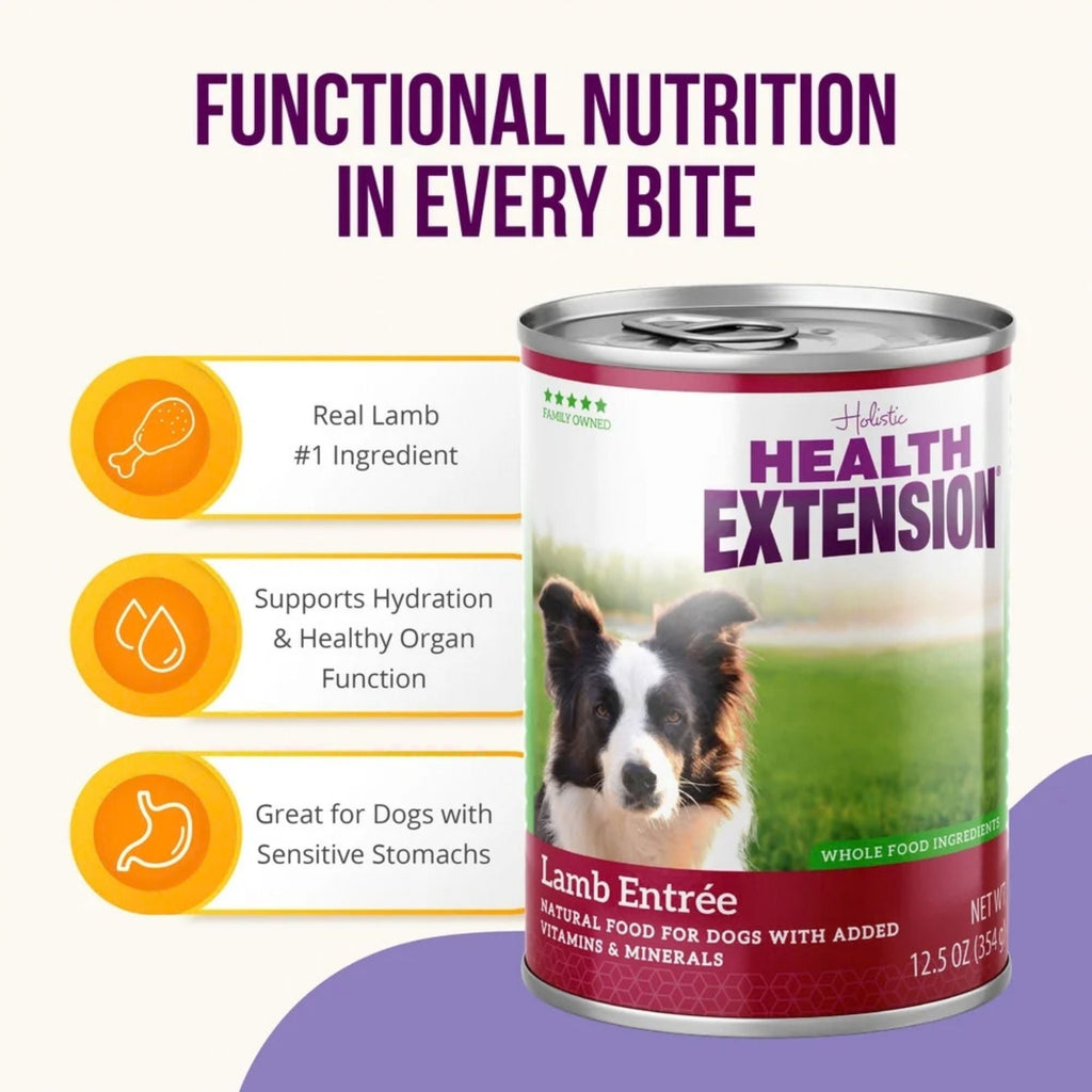 Health Extension Lamb Dog Canned 12.5oz. (Case of 12)