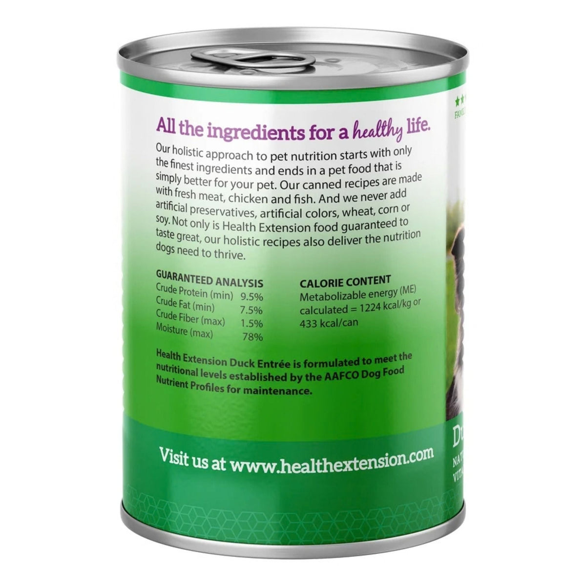 Health Extension Duck Canned Dog Food 12.5oz. (Case of 12)