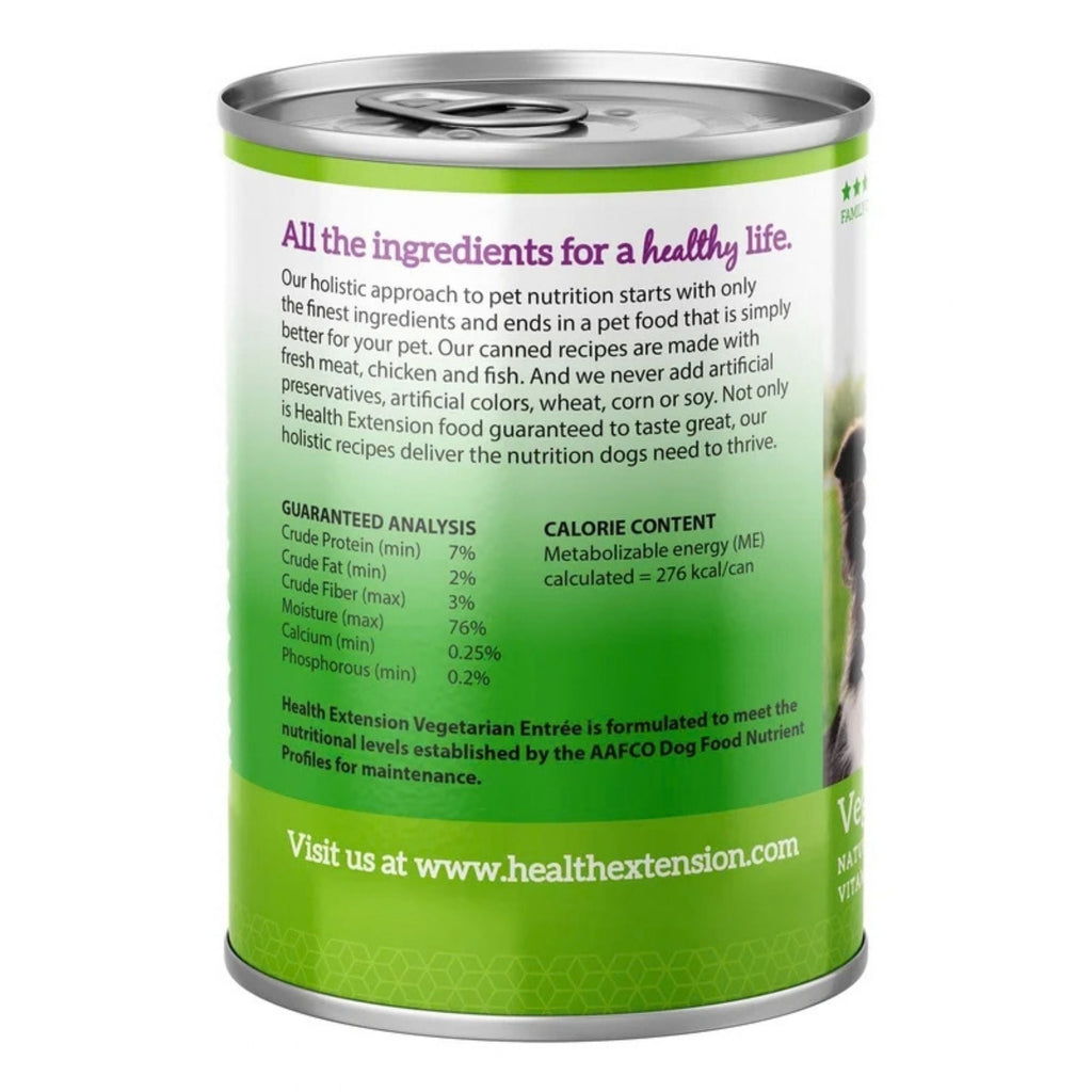 Health Extension Vegetarian Dog Food Canned 12.5oz. (Case of 12)
