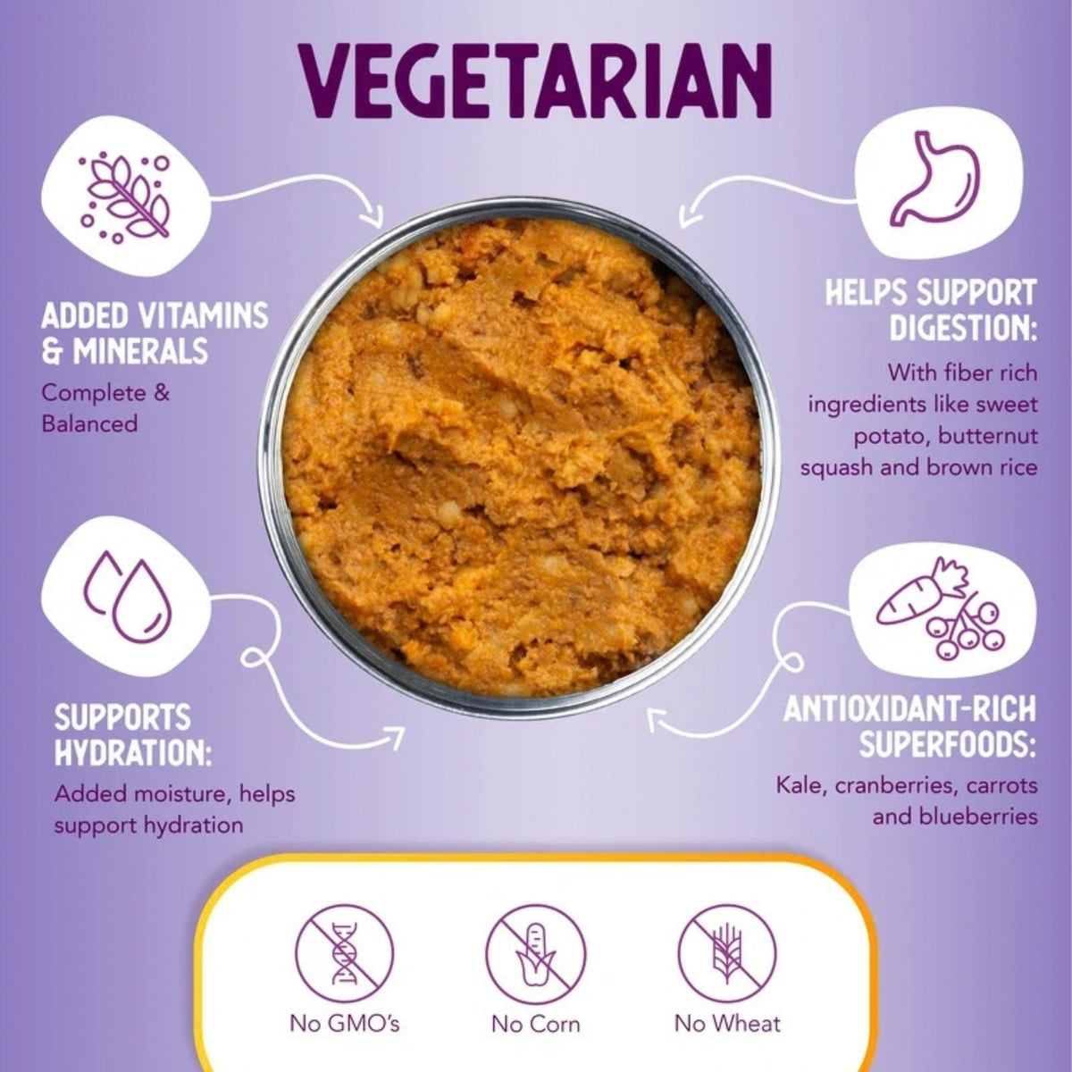 Health Extension Vegetarian Dog Food Canned 12.5oz. (Case of 12)