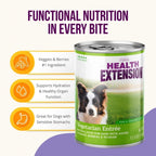 Health Extension Vegetarian Dog Food Canned 12.5oz. (Case of 12)