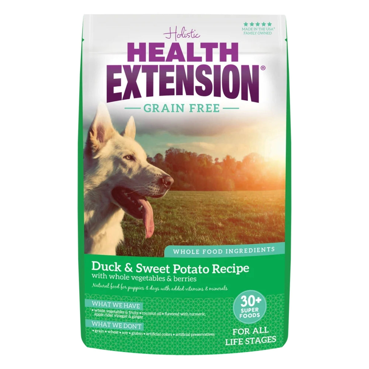 Health Extension Grain Free Duck Dry Dog Food 23.5lb.
