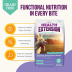 Health Extension Grain Free Venison Dry Dog Food 23.5lb.