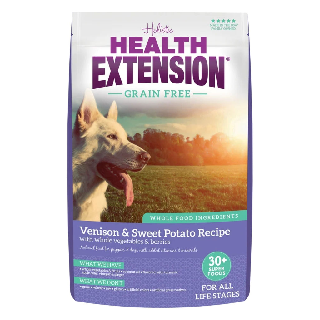 Health Extension Grain Free Venison Dry Dog Food 23.5lb.