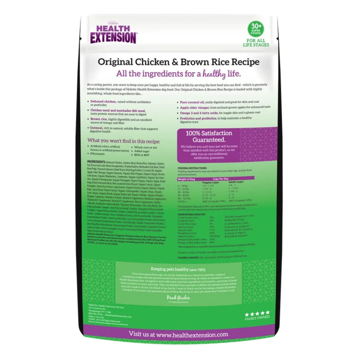 Health Extension Original Dry Dog Food 1lb.