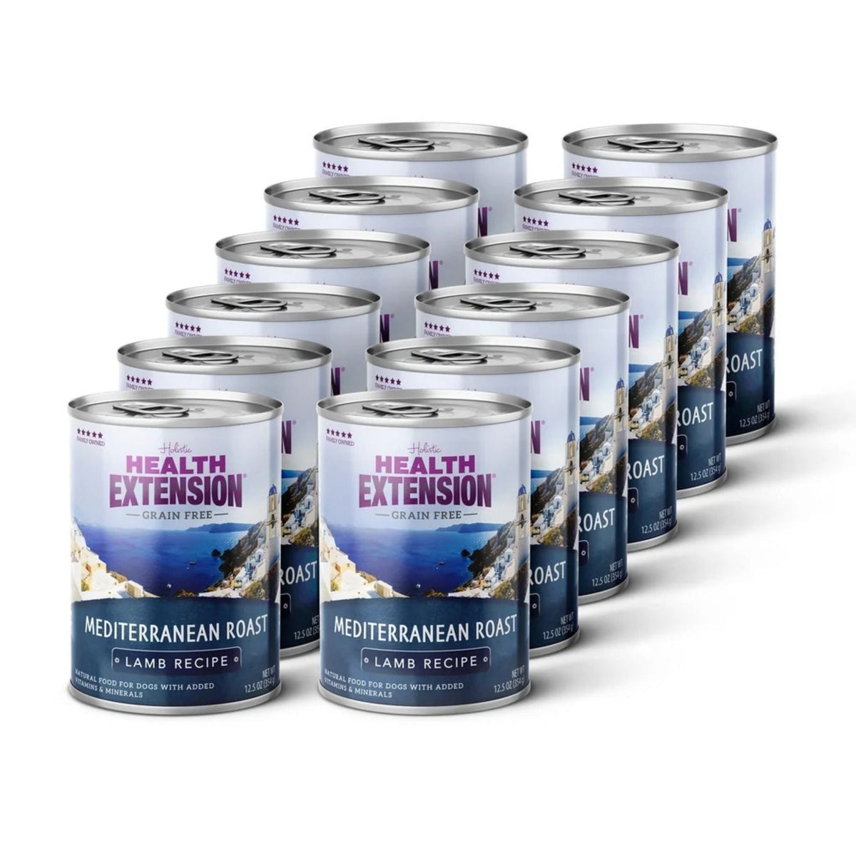 Health Extension Grain Free Roasted Mediterranean Lamb Dog Food 12.5oz. (Case of 12)