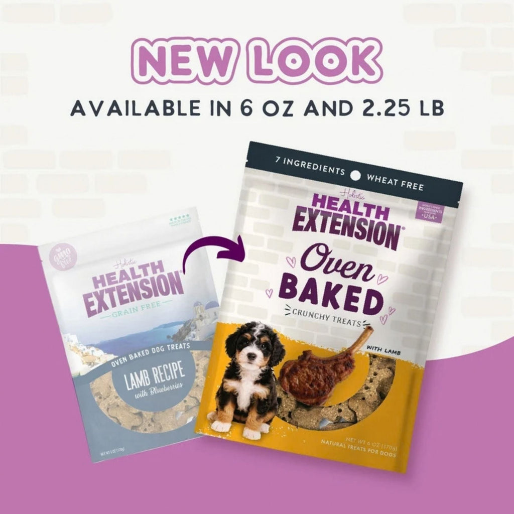 Health Extension Grain Free Lamb / Blueberry Dog Treat 6oz.