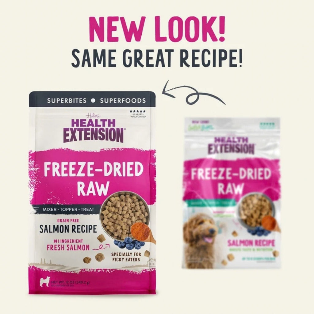 Health Extension Freeze Dried Raw Salmon Meal Mixer for Dogs 3.5oz.