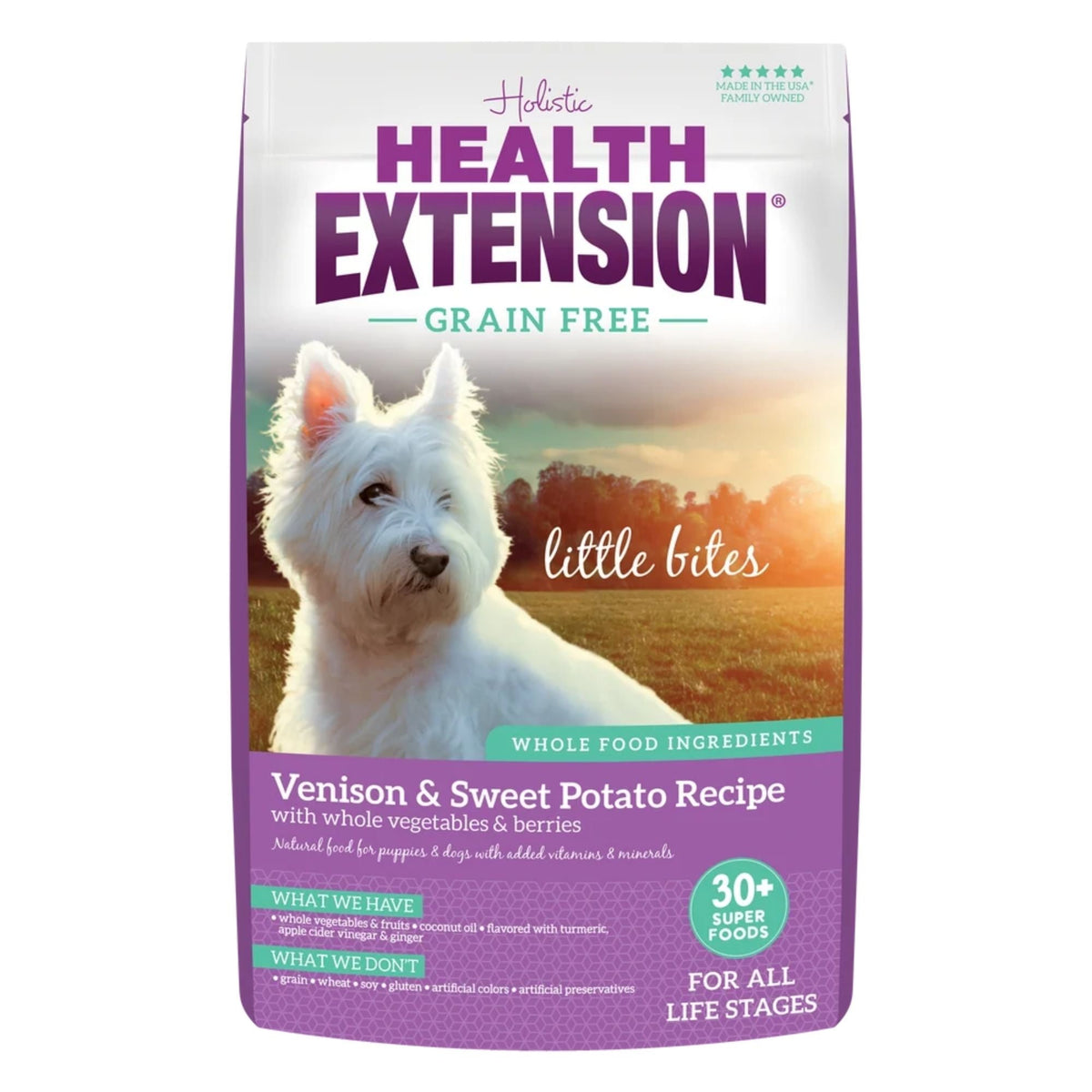 Health Extension Grain Free Little Bites Venison Vegtables & Berries 3.5lb.