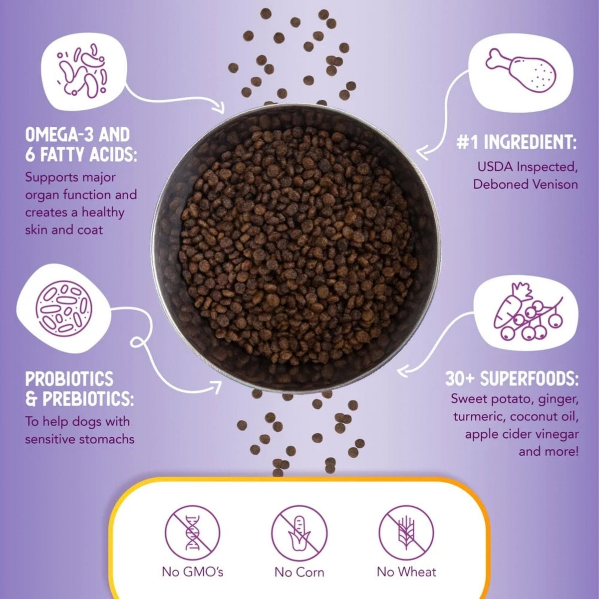 Health Extension Grain Free Little Bites Venison Vegtables & Berries 12lb.