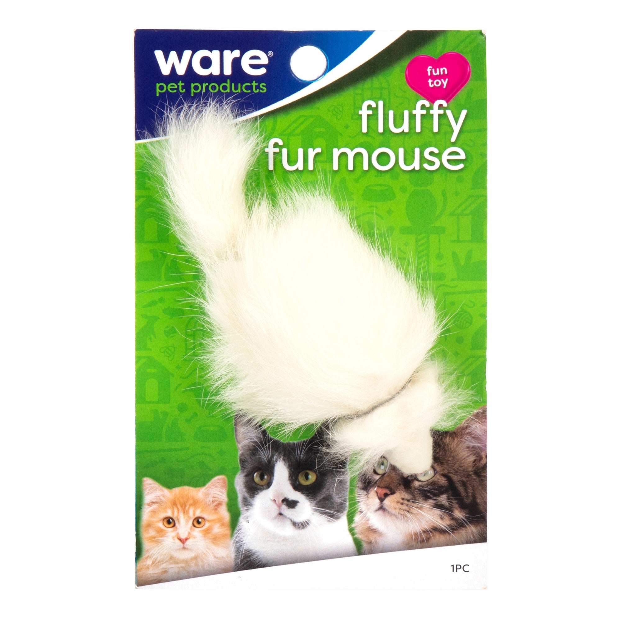 Ware Fluffy Fur Mouse Cat Toy