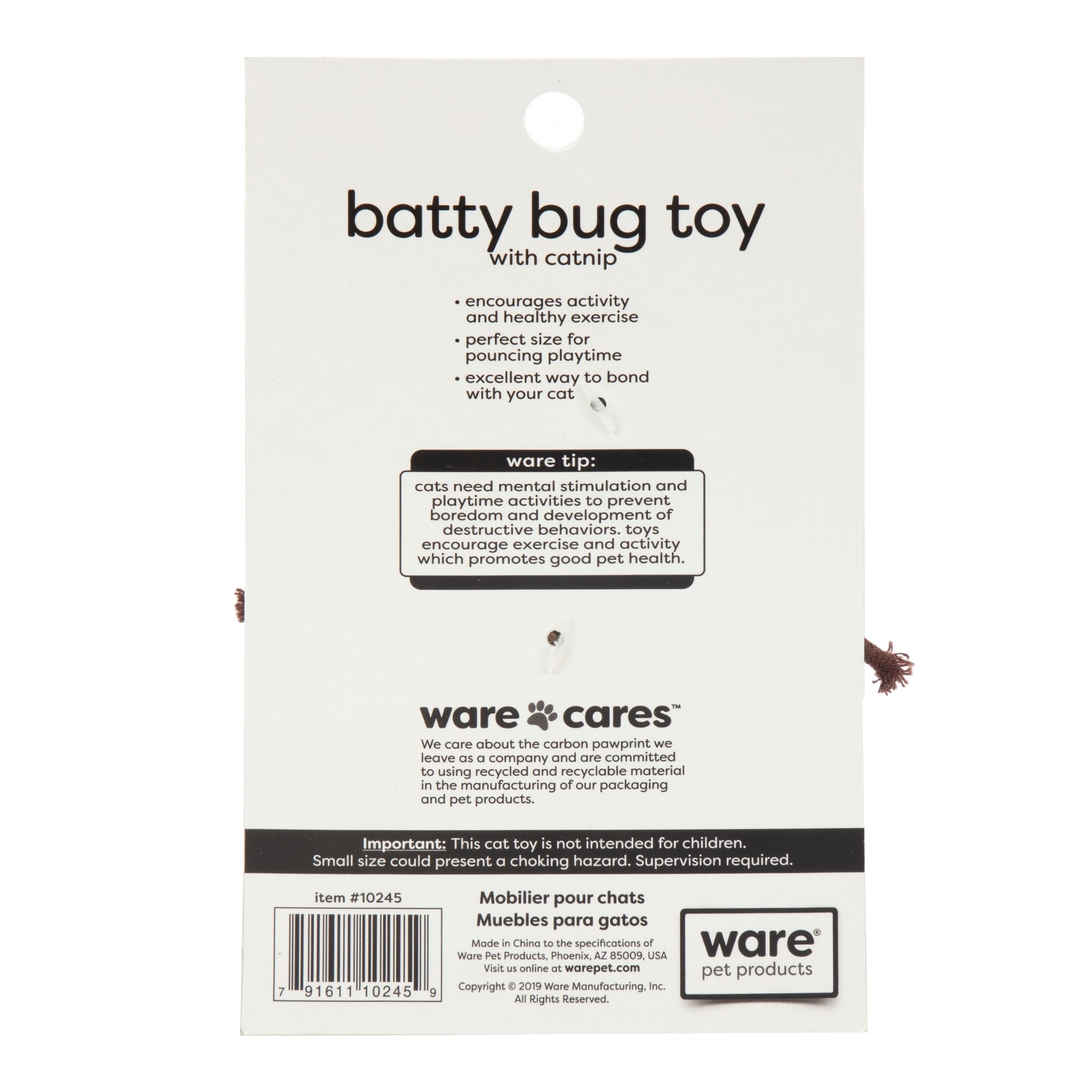 Ware Batty Bug Cat Toy