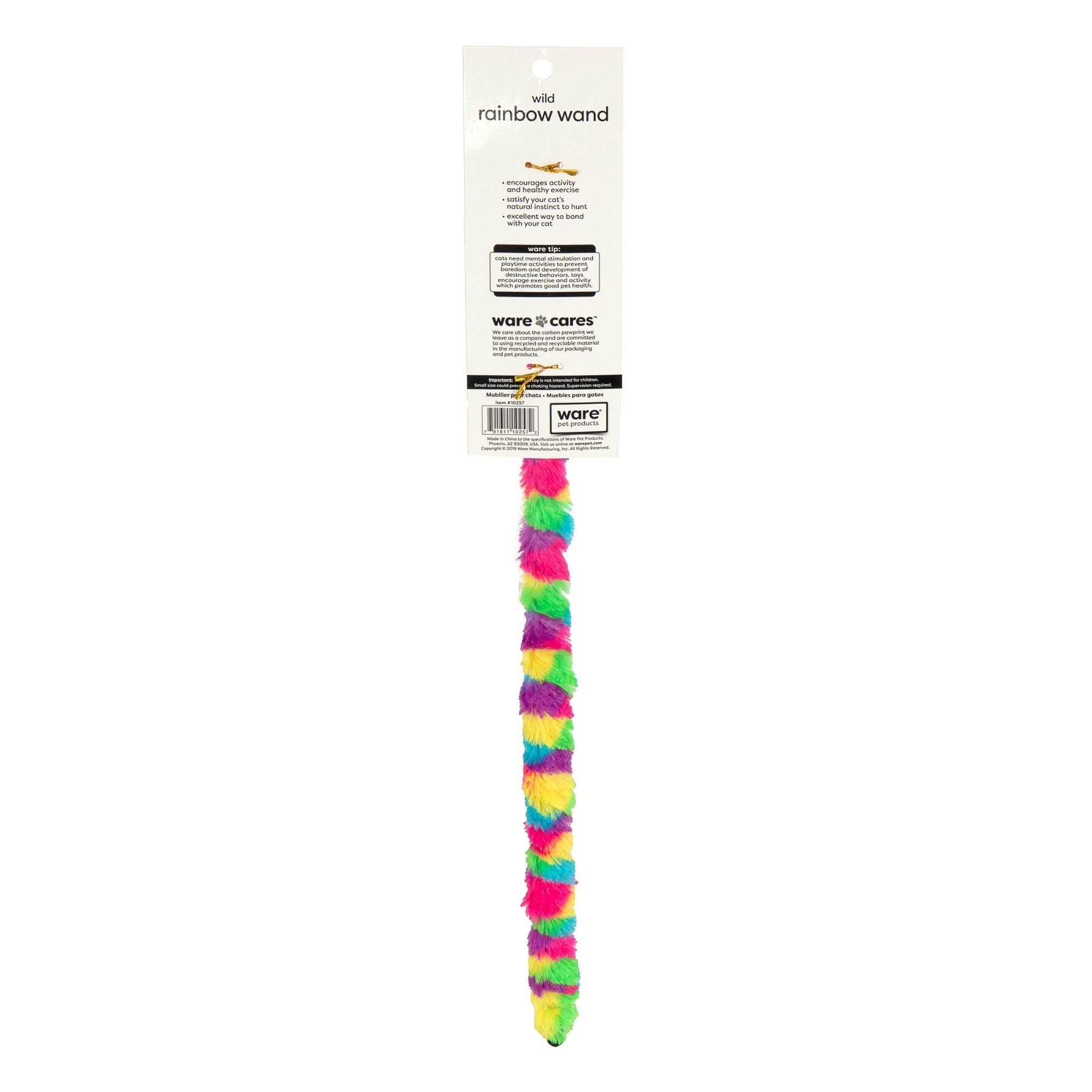 Ware Wild Rainbow Wand Cat Toy