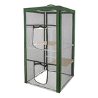 Ware Cat Patio Mesh Enclosure Green 39.25 x 39.25 x 78.75in.