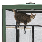 Ware Cat Patio Mesh Enclosure Green 39.25 x 39.25 x 78.75in.