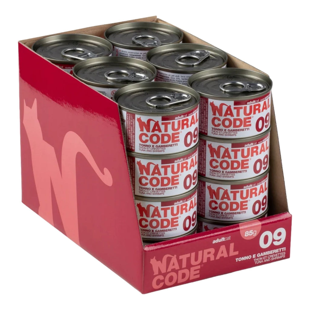 Natural Code Cat High Protein Tuna And Shrimps In Broth For Adult Cats 3oz. (Case of 24)