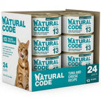 Natural Code Cat Tuna & Cheese 3oz. (Case of 24)