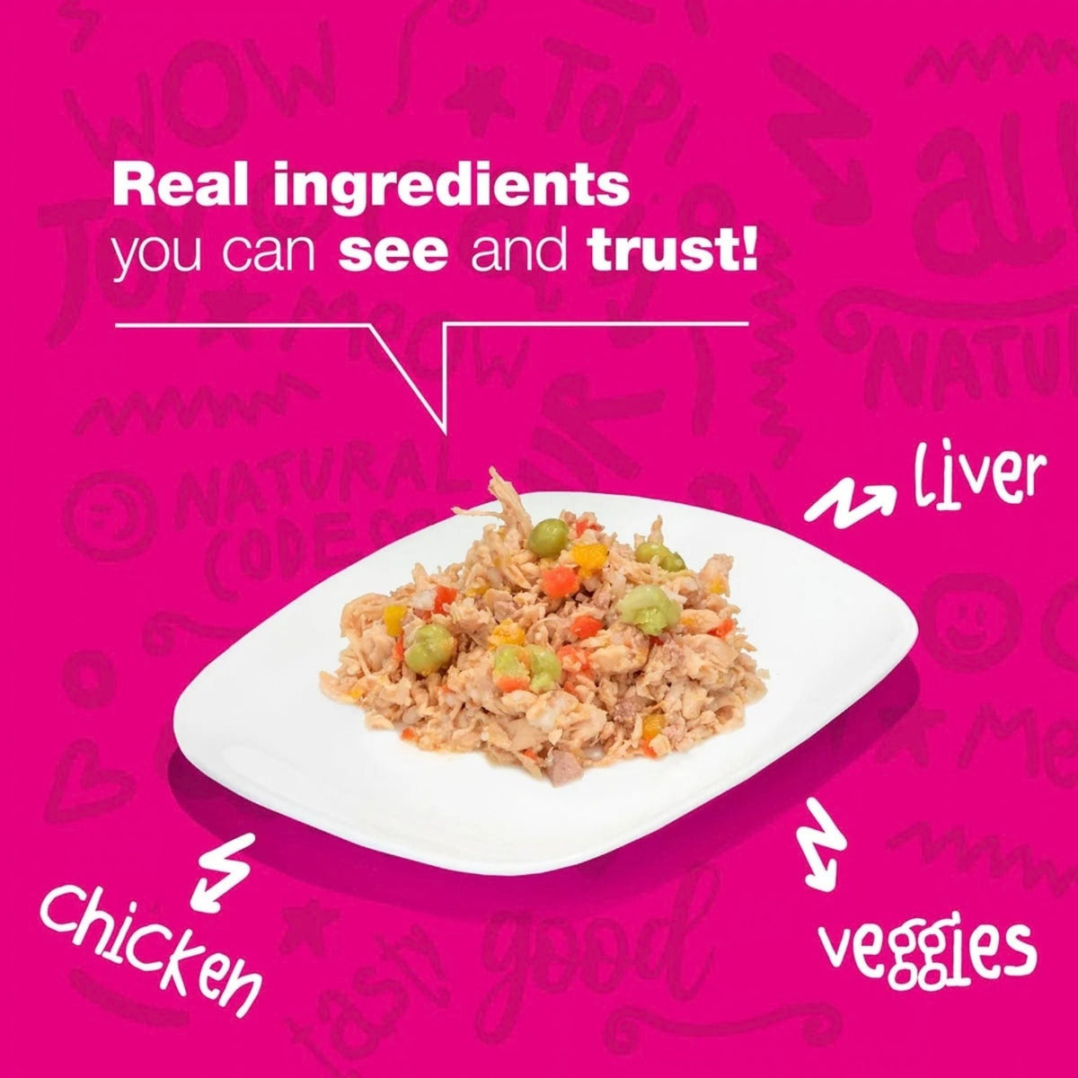 Natural Code Cat Chicken Vegetables & Liver 3oz. (Case of 24)