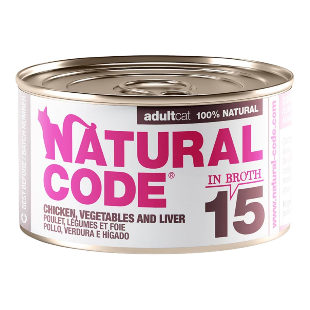 Natural Code Cat Chicken Vegetables & Liver 3oz. (Case of 24)