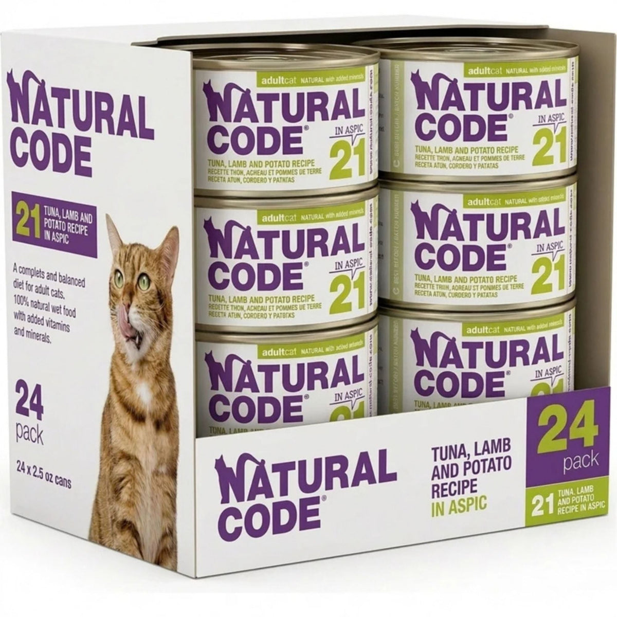 Natural Code Cat Tuna Lamb & Potato 3oz. (Case of 24)