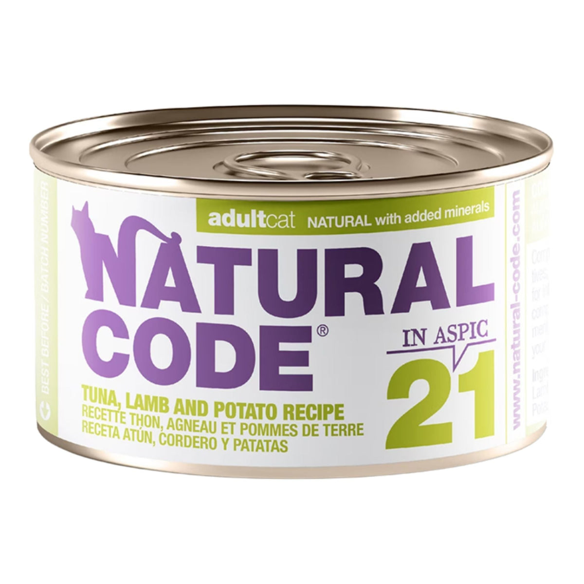 Natural Code Cat Tuna Lamb & Potato 3oz. (Case of 24)