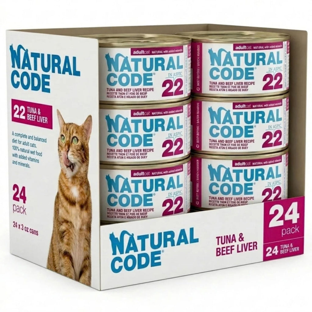 Natural Code Cat Tuna & Beef Liver 3oz. (Case of 24)