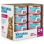 Natural Code Cat Tuna & Beef Liver 3oz. (Case of 24)