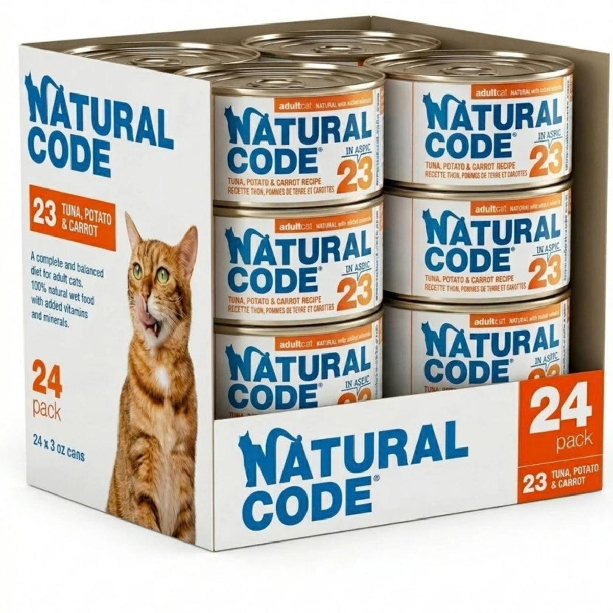 Natural Code Cat Tuna Potato & Carrot 3oz. (Case of 24)