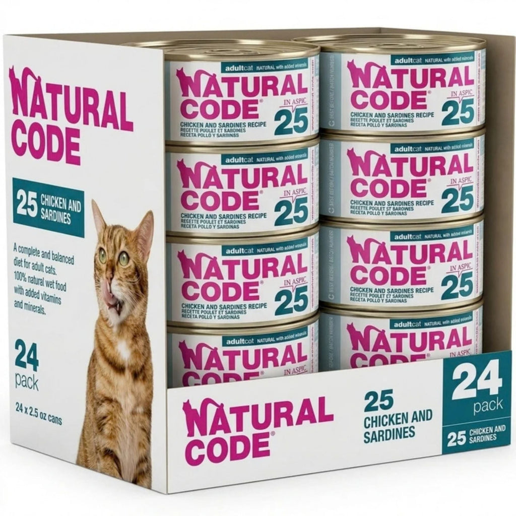Natural Code Cat Chicken & Sardines 3oz. (Case of 24)