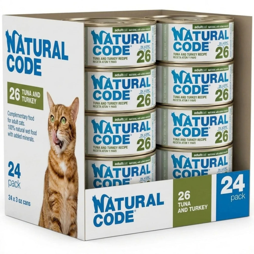 Natural Code Cat Tuna & Turkey 3oz. (Case of 24)