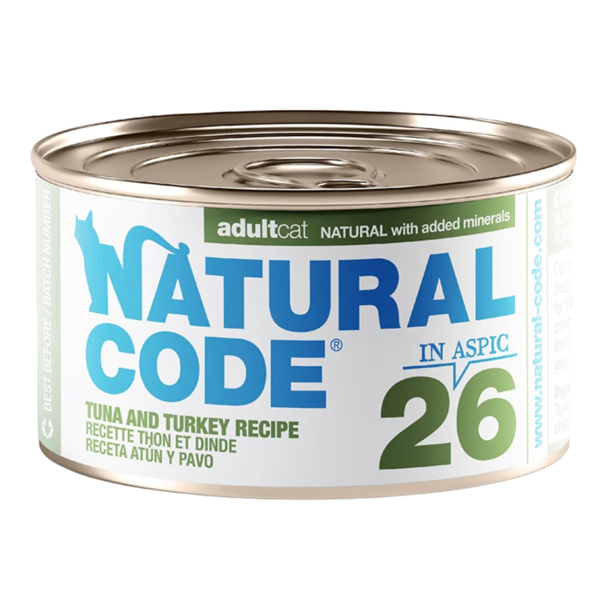Natural Code Cat Tuna & Turkey 3oz. (Case of 24)
