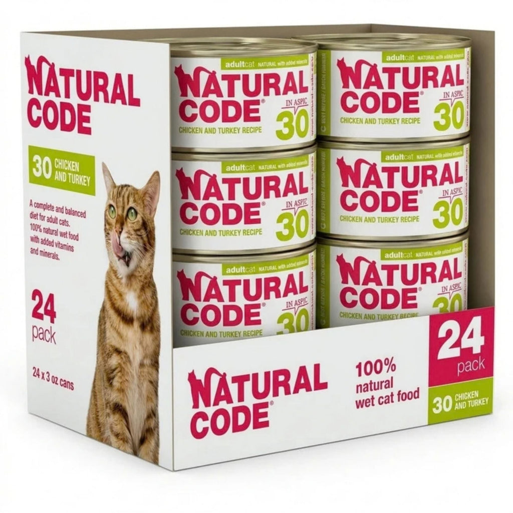 Natural Code Cat Chicken & Turkey 3oz. (Case of 24)