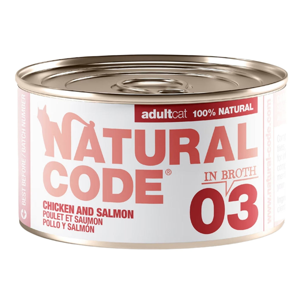Natural Code Cat Chicken & Salmon 3oz. (Case of 24)