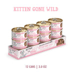 Cats In The Kitchen Cat Grain Free Kitten Gone Wild Salmon Recipe 3oz. (Case of 12)