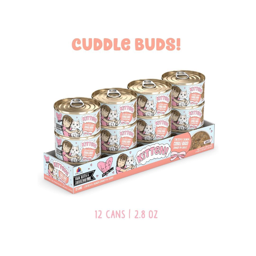 Bff Kitten Cuddle Buds Chicken & Salmon 2.8oz. (Case of 12)