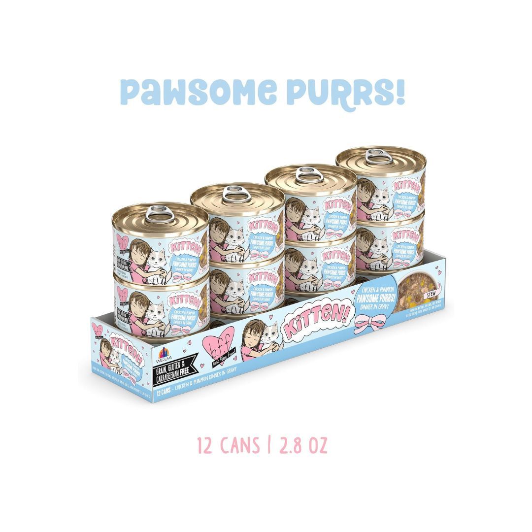 Bff Kitten Pawesome Purrs Chicken & Pumpkin 2.8oz. (Case of 12)
