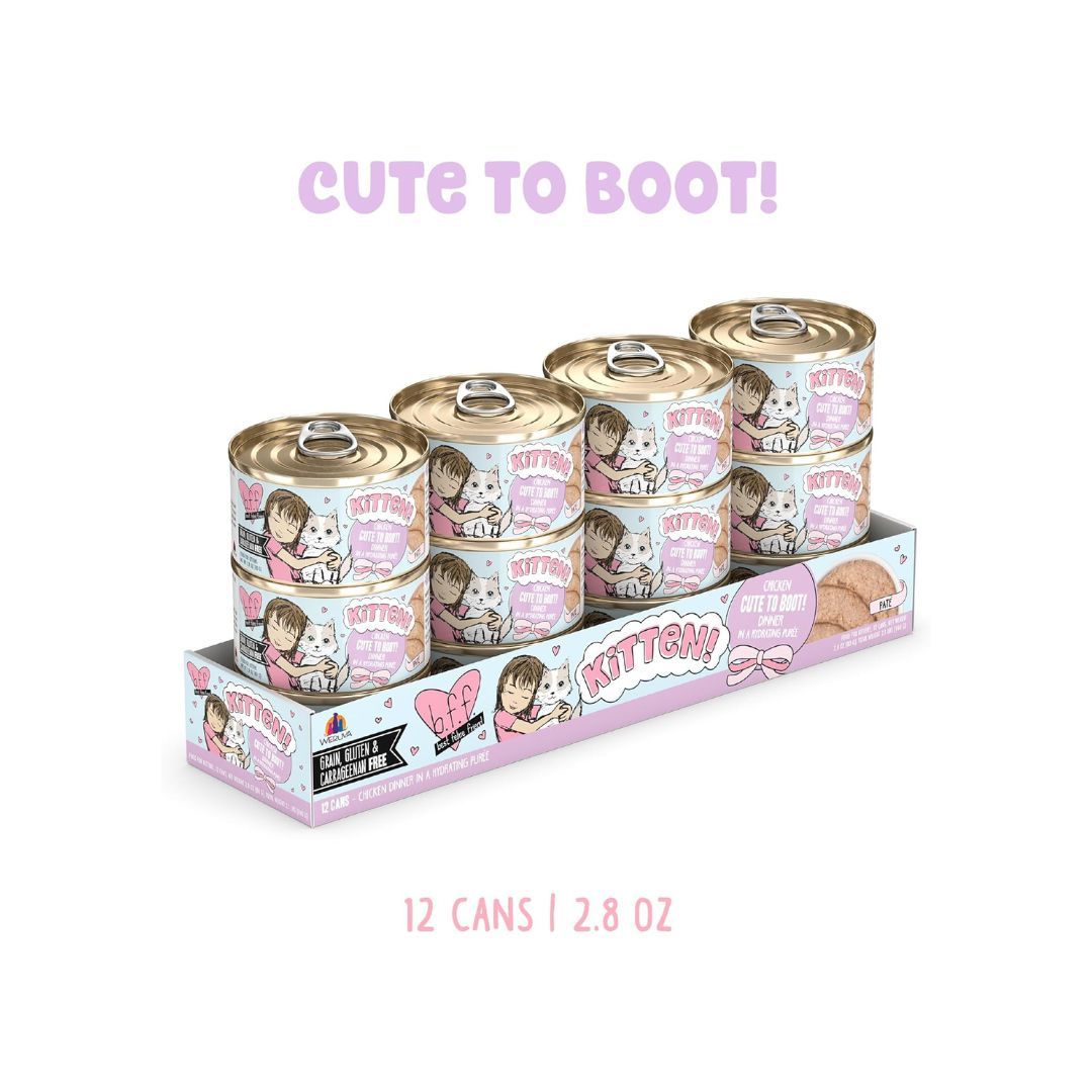 Bff Kitten Cute To Boot Chicken 2.8oz. (Case of 12)