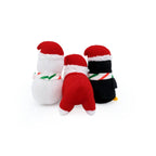 Zippypaws Holiday Miniz Festive Animals XSmall-3 Pk