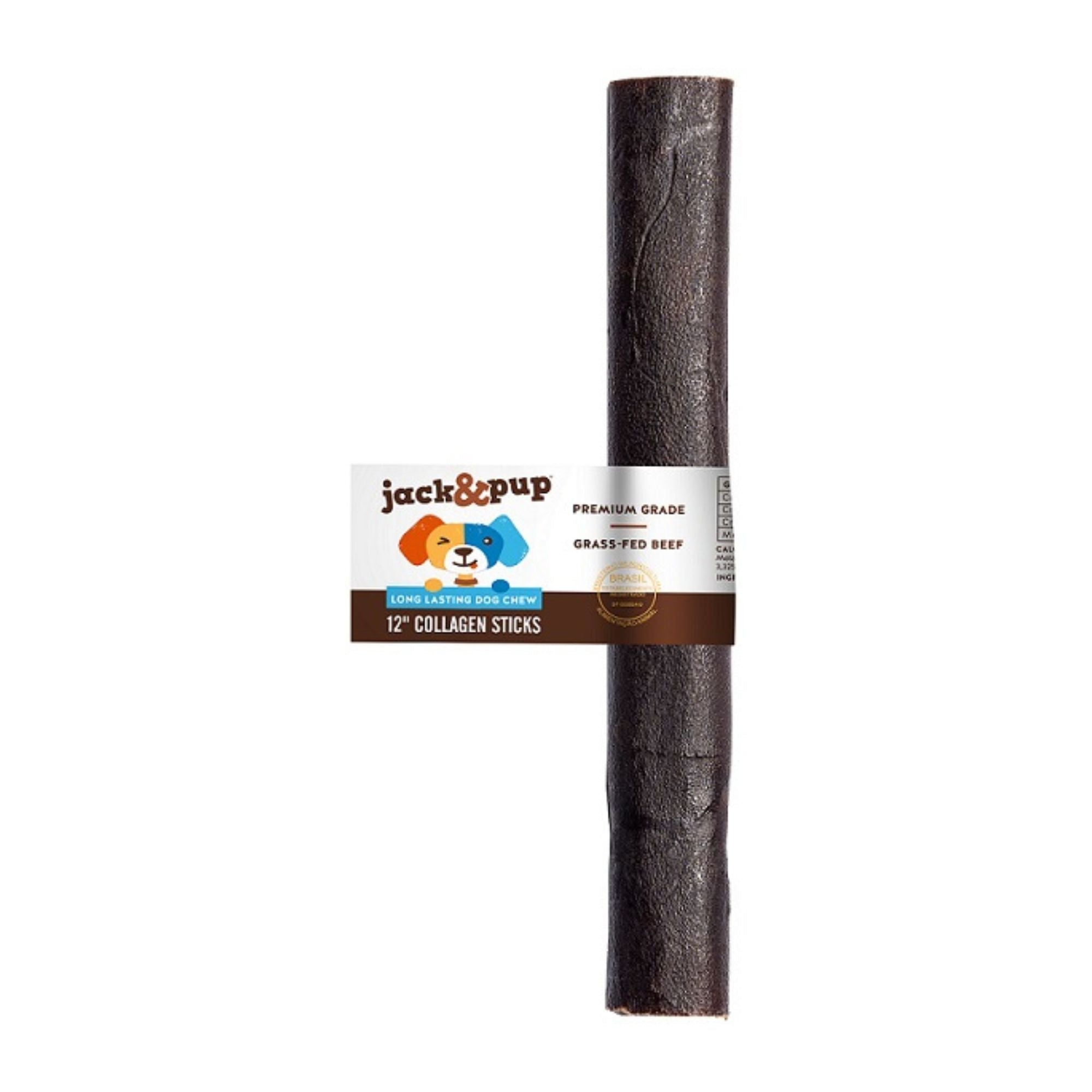 Jack & Pup Dog 6" Collagen Stick 50Ct Display Box