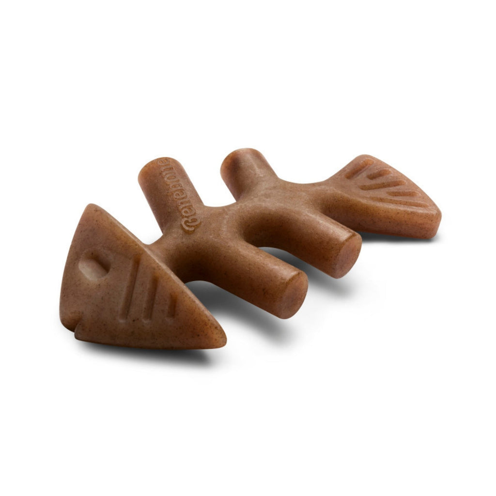 !Benebone Fishbone Dog Chew Toy Salmon, 1ea/XS|2 pk