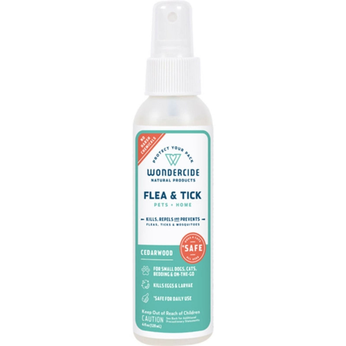 Wondercide Dog & Cat Cedarwood Flea & Tick Spray For Pets & Home With Natural Essential Oils 4oz.