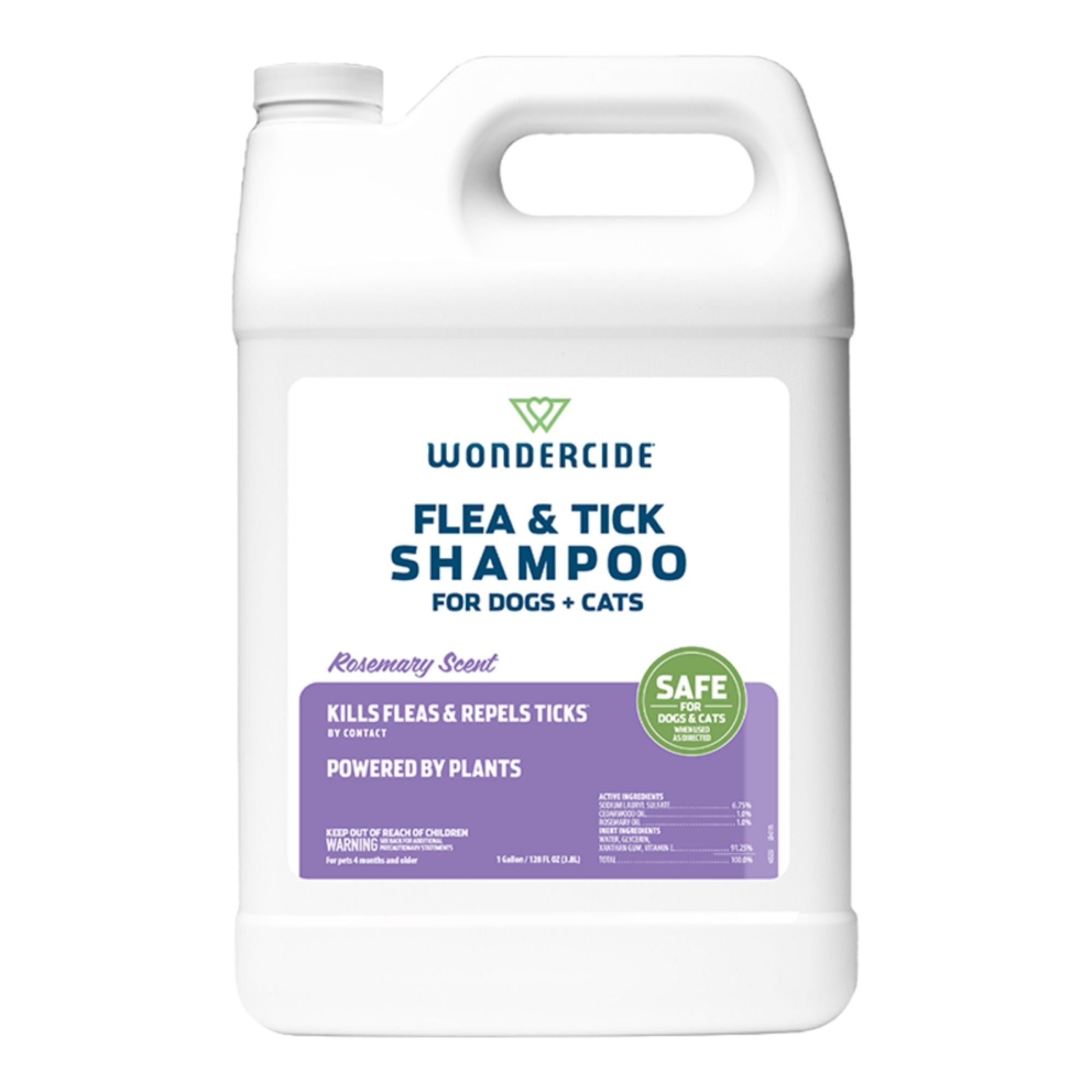 Wondercide Dog & Cat Flea & Tick Rosemary Shampoo with Natural Essential Oils 1 Gallon